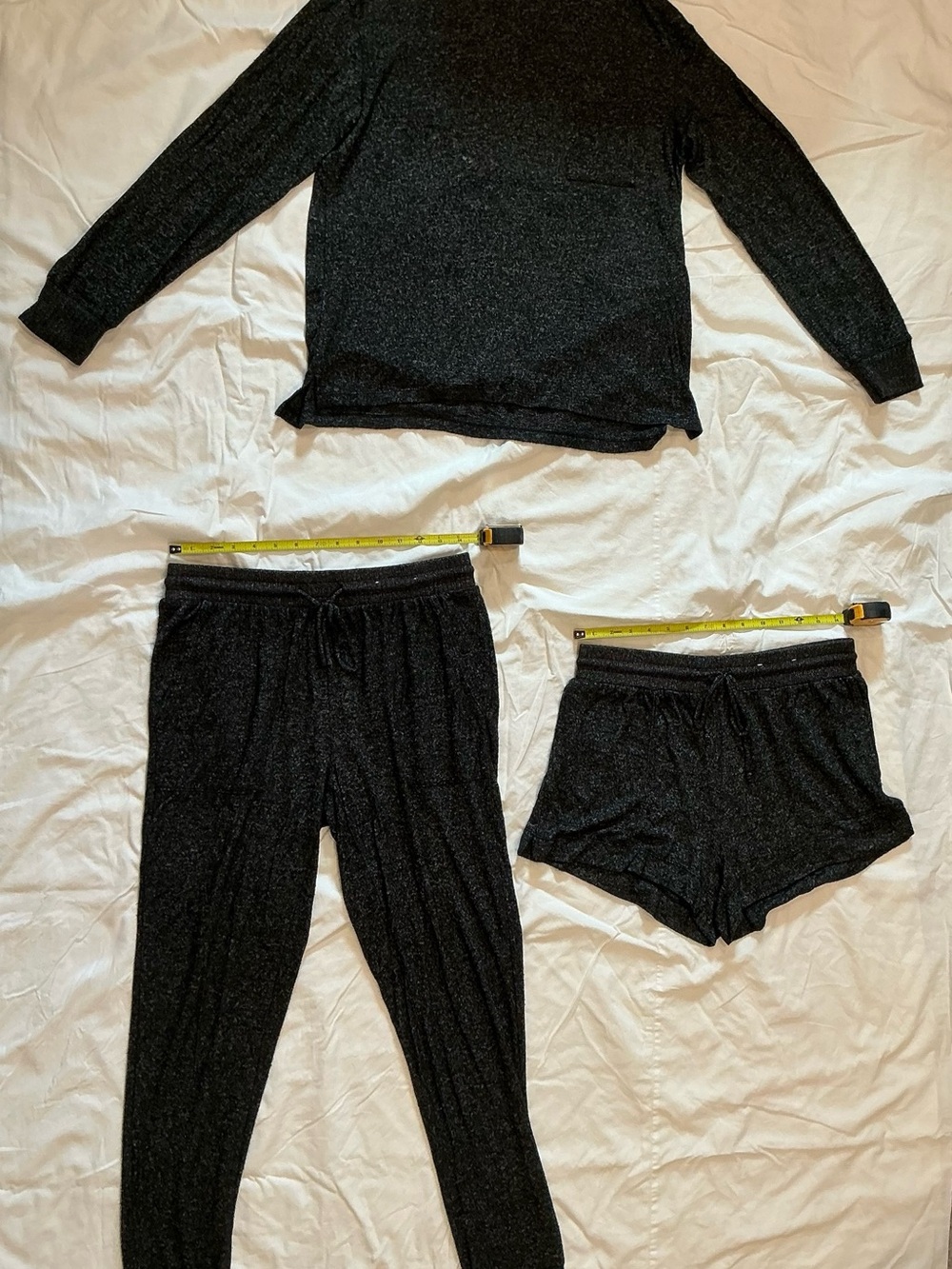stars above Black heather 3-Piece Lounge Pajama Set